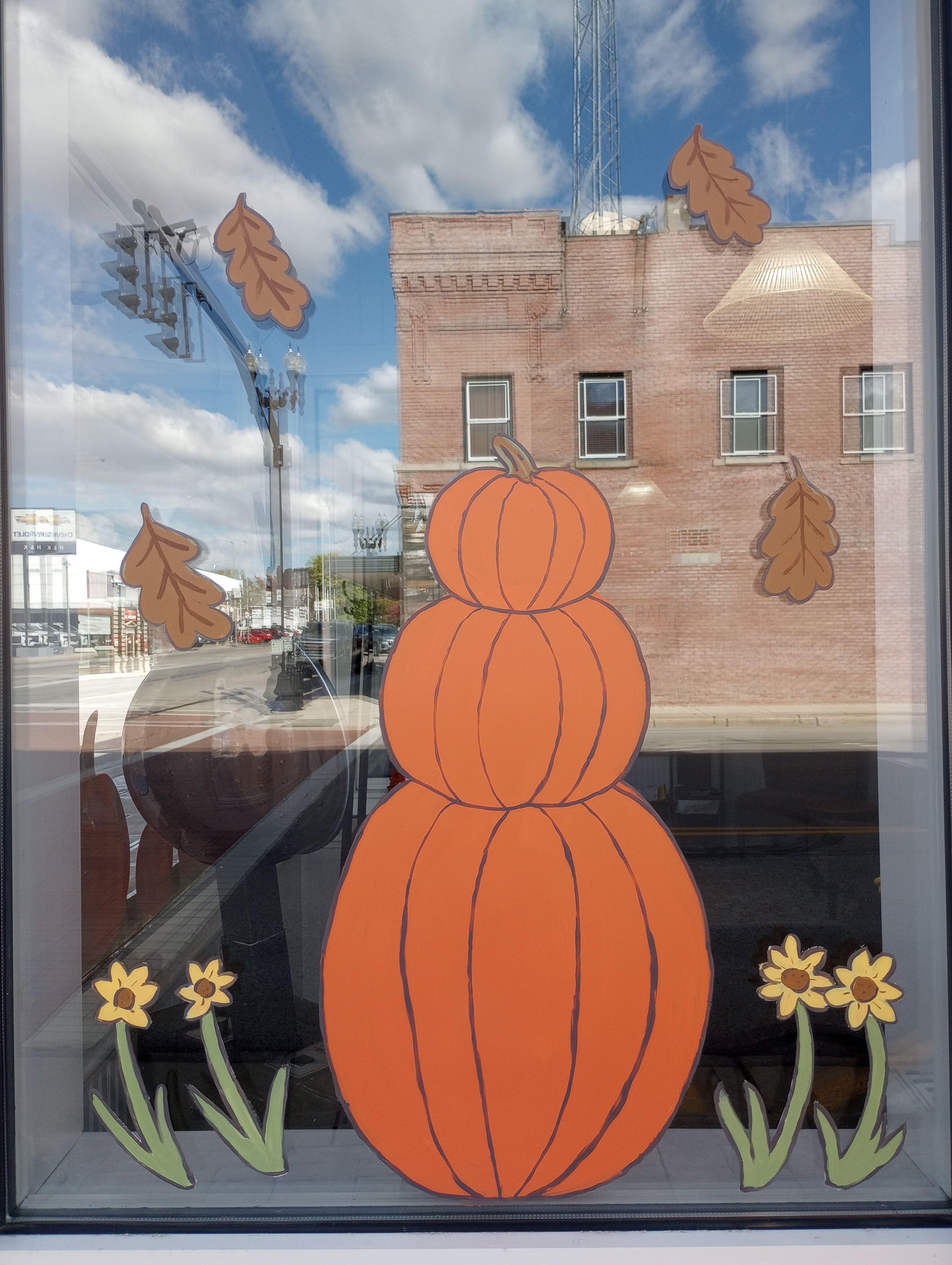 pumpkin window art